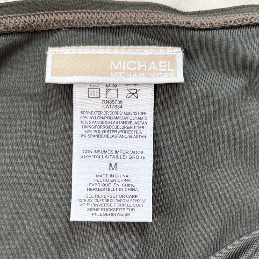 MICHAEL Michael Kors Textured Green Bikini Set - Picture 3 of 5